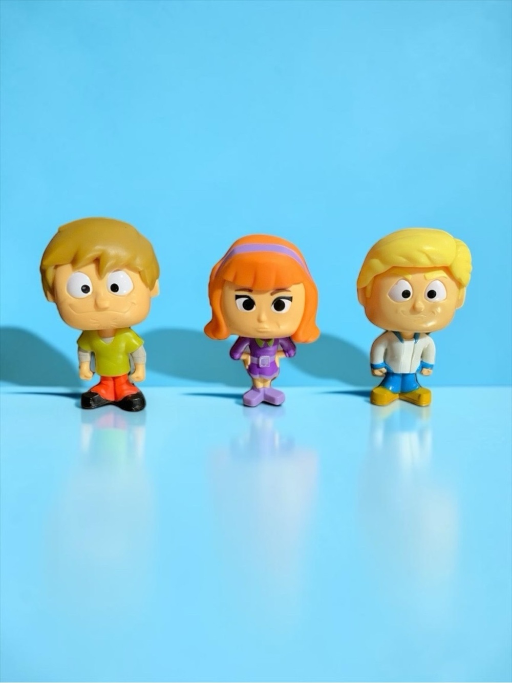 3 McDonald's 2021 Scooby Doo 4” Bobblehead Shaggy, Daphne & Fred 🛍️2/$10 • 3/$12